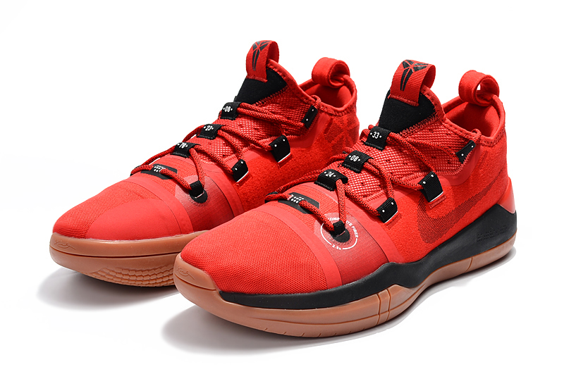 Men Nike Kobe A.D Red Black Basketball Shoes